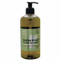 Tadé Savon Alep Liquide Fleur de Jasmin 500ml pour Peau Sèche à Très Sèche