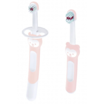 Conjunto de escovas de dentes MAM para bebé e adulto, rosa, 2 peças