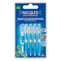 Ricqles Brossettes Interdentaires Réutilisables 0,9mm 5 unités - Manuel -