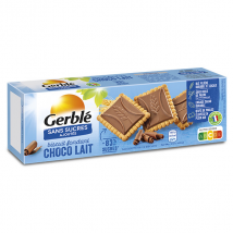 Gerblé Sans Sucres Ajoutés Biscuits Chocolat Lait Fondant 126g