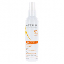A-Derma Protect Spray Très Haute Protection SPF50+ 200ml Bio pour Peau Normale, Peau Mature, Peau Mixte, Peau Sensible, Peau Sèche à Très Sèche