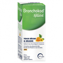 Bronchokod naturel Toux sèche & grasse - dès 12 ans - Flacon 100 ml