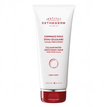 Esthederm Soins Corps Gommage Doux d'Eau Cellulaire 200ml - Grains Exfoliants - pour Tous Types de Peaux