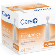 Care+ Solución Fisiológica Higiene Ocular y Nasal 30x5 ml