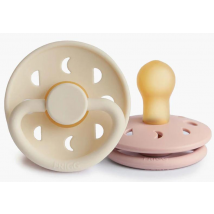Frigg Chupetes Látex Moon Phase Blush/Cream +0m 2 uds
