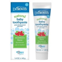 Dr Browns Dentifrice Naturel 0-3 Ans Fraise 40gr
