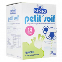 Bébisol Petit'Soif Fenouil 10 sachets doses - Solution de Réhydratation -