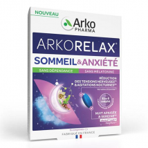 Arkopharma Arkorelax Sommeil & Anxiété Passiflore Verveine Citronnée Vitamine B3 15 comprimés