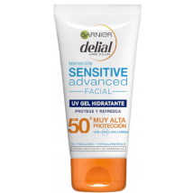 Garnier Delial Sensitive Advanced Crème Solaire Visage SPF50+ 50 ml