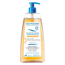 Neutraderm Gel Douche Surgras Dermo-Protecteur 500ml pour Peau Sensible, Peau Sèche à Très Sèche