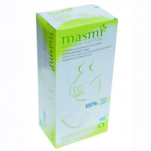 Masmi Serviettes Hygiéniques Maternité Coton Bio 10 unités - Sans Ailettes -