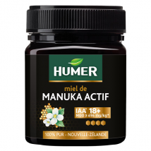 Humer Miel de Manuka Actif IAA 18+ 100% Miel Pur -Pot de 250g