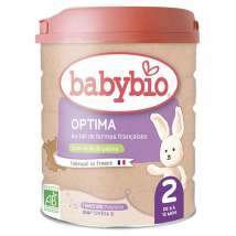 Babybio Lait infantile Optima 2ème Âge Bio 800g - Classique -