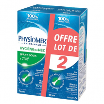 Physiomer Hygiène du Nez Spray Doux Lot de 2 x 135ml