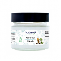 Ladrôme Huile Végétale de Coco Bio 150ml - Hydratant et Nourrissant - pour Peau Normale, Peau Sèche à Très Sèche