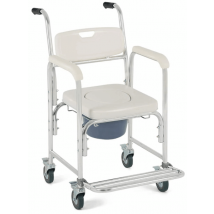 Prim Silla Ducha Wc Aluminio Pies Abatibles