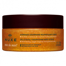 Nuxe Rêve de Miel Gommage Gourmand Nourrissant Corps 175ml - Grains Exfoliants - pour Peau Sensible, Peau Sèche à Très Sèche