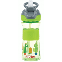 Caneca Nûby Flip-It Tritan com bico de silicone macio 360 ml verde