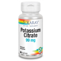 Citrato di potassio capsula 99mg di Verdure di Solaray 60