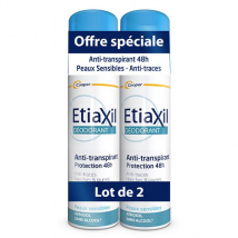 Etiaxil Déodorant Anti-Transpirant Protection 48h Aérosol Lot de 2 x 150ml -
