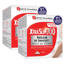 Forté Pharma Xtraslim 700 Bruleur de graisses - lot de 2x 120 gélules Programme 2 mois