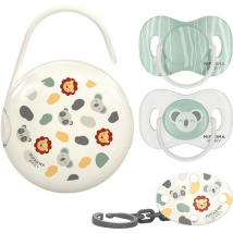 Mifarma Chupeta Bebé 6-18m 2 unidades + Broche + Porta Chupeta