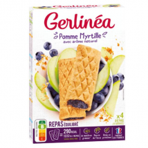 Gerlinéa Repas Equilibré Barre Pomme Myrtille 8 unités