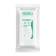 Saugella Antiseptique Naturel Lingettes Intimes Nettoyantes - Pack 15 lingettes