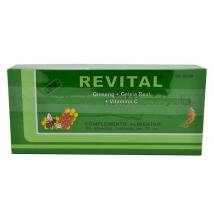 Revital Ginseng + Jalea + Vitaminas 20 Viales