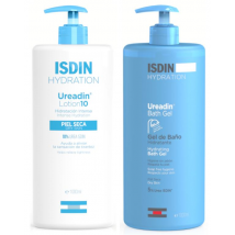 Isdin Ureadin Lotion 10 Dry Skin Cream 1 L + Syndet Moisturizing Bath Gel 1 L