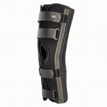 Velpeau Genucast 0° Attelle de Genou Taille 1 Noir - Baleine Rigide,Ouverte -