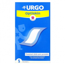 Urgo Soins Infirmiers Optiskin Pansement Adhésif 20 x 9cm 5 unités - Discret, Stérile, Protecteur -