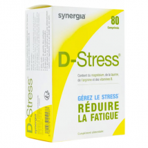 Synergia D-Stress, Gérez le stress, Réduire la fatigue 80 comprimés
