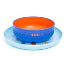 Suavinex Assiette + Bol Bleu - Plastique -