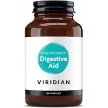 Aide digestive haute puissance Viridian 30 gélules
