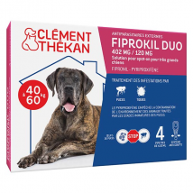 Clement Thekan Anti-Puces Anti-Tiques Chien 40-60kg 4 Pipettes - Anti-Puce, Anti-Tique -
