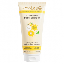 Alvadiem Soin du Corps Lait Nutri-Confort Assouplissant et Nourrissant 200ml pour Peau Sèche à Très Sèche
