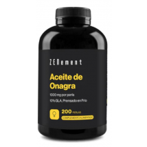 ZENement Aceite de Onagra 1000 Mg 10% GLA 200 Cápsulas Blandas