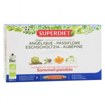Superdiet Quatuor Passiflore Sommeil Paisible Bio 20 ampoules