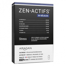 Aragan - Synactifs - Zenactifs - Anti Stress - Rhodiola, Mélisse - 30 gélules