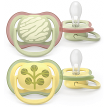 Philips Avent SCF349/51 Ultra Air Pacifier Colors of Nature Deco +18m 2 units