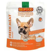 BF Petfood Aliment Complet Saumon pour chien, 7 x 90g (630g)