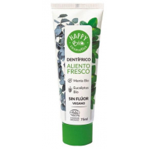 Happy Bio Dentífrico Aliento Fresco sin Flúor Menta 75 ml
