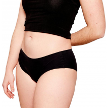 MyAlma Braguita Menstrual Sin Costuras 100% Algodón Orgánico L Negro