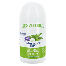 Natessance Déodorant Bio Rechargeable 24h Verveine Roll-on 50ml
