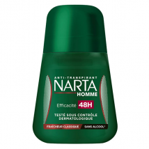 Narta Homme Déodorant Anti-Transpirant Fraîcheur Classique 48h Bille 50ml