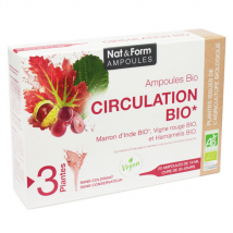 Nat & Form Ampoules Circulation Bio 20 unités Vegan