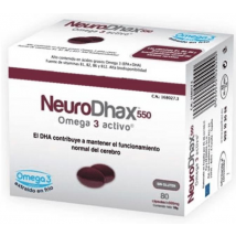 NeuroDhax 550 mg Omega 3 Activo 80 Cápsulas