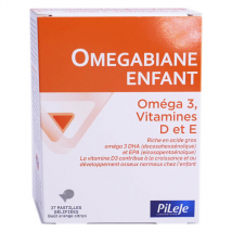 Pileje Omegabiane Enfant Oméga 3 Vit D et E 27 pastilles gélifiées