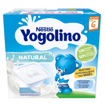 Nestlé Yogolino Natural Sem Açúcar +6m 4 Unidades x 100 gr